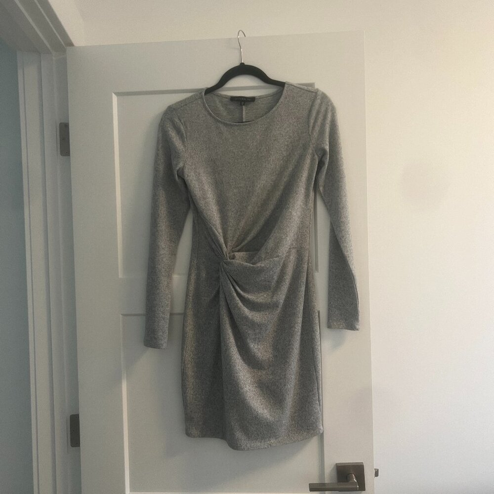 Dynamite Grey Long Sleeve Dress